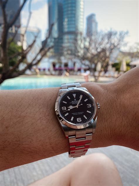 swimming with rolex explorer